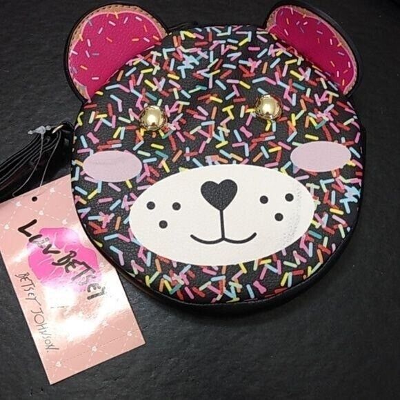 Betsey Johnson sprinkles bear wristlet - Picture 1 of 8